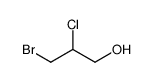 3-bromo-2-chloropropan-1-ol结构式