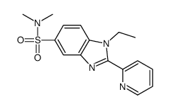 1-ethyl-N,N-dimethyl-2-pyridin-2-ylbenzimidazole-5-sulfonamide Structure