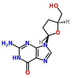 2',3'-Dideoxyguanosine Structure
