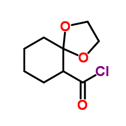 1,4-Dioxaspiro[4.5]decane-6-carbonyl chloride Structure