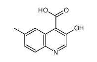 3-羟基-6-甲基喹啉-4-羧酸结构式
