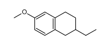 (6-ethyl-5,6,7,8-tetrahydro-[2]naphthyl)-methyl ether结构式