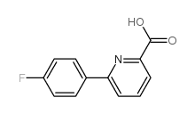 6-(4-氟苯基)甲酸吡啶结构式