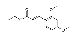 ethyl 3-(2,4-dimethoxy-5-methylphenyl)but-2-enoate结构式