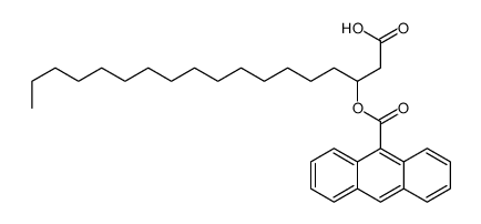 3-(anthracene-9-carbonyloxy)octadecanoic acid Structure