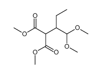dimethyl 2-ethyl-3,3-dimethoxy-propane-1,1-dicarboxylate结构式