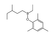 ethyl-(3-methylpentyl)-(2,4,6-trimethylphenoxy)borane Structure