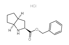 (S,S,S)-2-氮杂双环[3.3.0]辛烷-3-羧酸苄酯盐酸盐结构式
