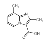 2,8-二甲基咪唑〔1,2-a〕吡啶-3-羧酸结构式
