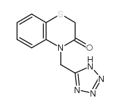4-(1H-四唑-5-基甲基)-2H-1,4-苯并噻嗪-3(4H)-酮结构式