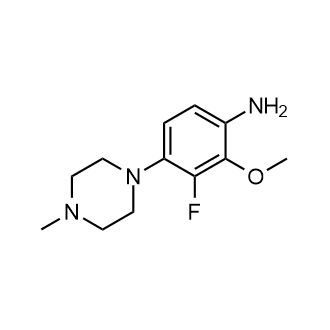 3-氟-2-甲氧基-4-(4-甲基哌嗪-1-基)苯胺结构式
