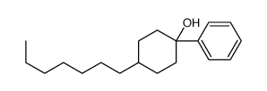 4-heptyl-1-phenylcyclohexan-1-ol Structure