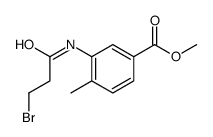 methyl 3-(3-bromopropanoylamino)-4-methylbenzoate结构式