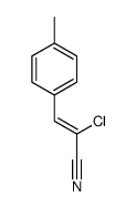 2-chloro-3-(4-methylphenyl)prop-2-enenitrile结构式