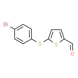 5-[(4-BROMOPHENYL)SULFANYL]-2-THIOPHENECARBALDEHYDE structure