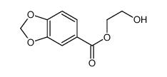 2-hydroxyethyl 1,3-benzodioxole-5-carboxylate结构式