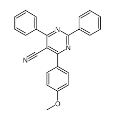 4-(4-methoxyphenyl)-2,6-diphenylpyrimidine-5-carbonitrile Structure