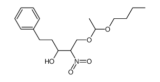1-(1-Butoxy-ethoxy)-2-nitro-5-phenyl-pentan-3-ol结构式