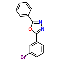 2-(3-Bromophenyl)-5-phenyl-1,3,4-oxadiazole Structure