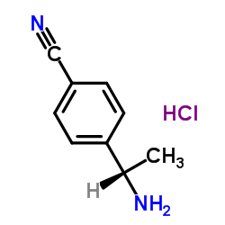 (S)-(-)-1-(4-氰基苯基)乙胺结构式