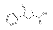 5-Oxo-1-pyridin-3-ylpyrrolidine-3-carboxylic acid Structure