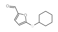 5-(硫代环己基)-2-呋喃醛结构式