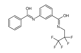 3-benzamido-N-(2,2,3,3,3-pentafluoropropyl)benzamide Structure