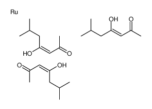 tris(6-methylheptane-2,4-dionato-O,O')ruthenium结构式