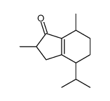 2,7-dimethyl-4-propan-2-yl-2,3,4,5,6,7-hexahydroinden-1-one结构式