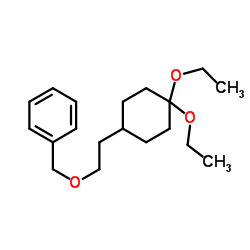 {[2-(4,4-Diethoxycyclohexyl)ethoxy]methyl}benzene结构式