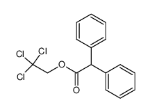 2,2,2-trichloroethyl diphenylacetate结构式