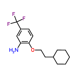 2-(2-Cyclohexylethoxy)-5-(trifluoromethyl)aniline Structure