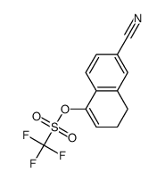 6-cyano-3,4-dihydronaphthalen-1-yl trifluoromethanesulphonate Structure