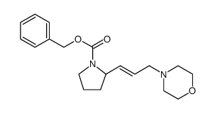 1-Pyrrolidinecarboxylic acid, 2-[(1E)-3-(4-morpholinyl)-1-propen-1-yl]-, phenylmethyl ester Structure