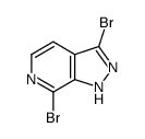 3,7-Dibromo-1H-pyrazolo[3,4-c]pyridine Structure