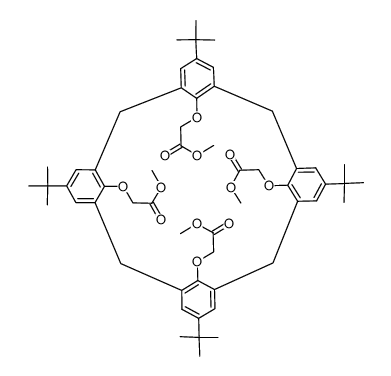 tetramethyl p-tert-butylcalix[4]arene tetraacetate Structure