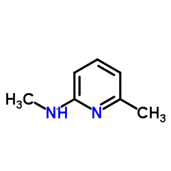 N,6-二甲基吡啶-2-胺结构式
