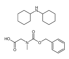 二环己基胺2-(((苄氧基)羰基)(甲基)氨基)醋酸盐结构式