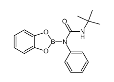 N-(1,3,2-dioxaboryl-2-yl)N-phenyl-N'-t-butylurea Structure