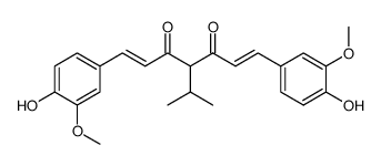 (1E,6E)-1,7-Bis-(4-hydroxy-3-methoxy-phenyl)-4-isopropyl-hepta-1,6-diene-3,5-dione结构式