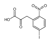 (5-iodo-2-nitro-phenyl)-pyruvic acid Structure