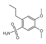 4,5-dimethoxy-2-propyl-benzenesulfonic acid amide Structure