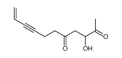 3-hydroxy-undec-10-en-8-yne-2,5-dione Structure