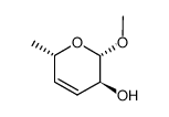 Methyl-3,4,6-tridesoxy-α-D-threo-hex-3-enopyranosid结构式