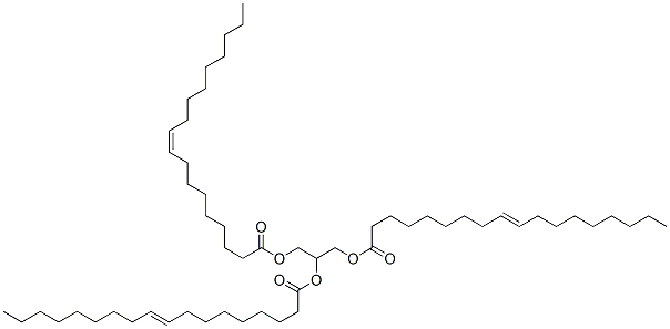 9-Octadecenoic acid (Z)-, 1,2,3-propanetriyl ester, oxidized, sulfated, sulfonated结构式