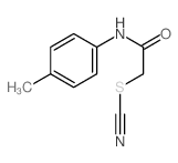 Thiocyanic acid,2-[(4-methylphenyl)amino]-2-oxoethyl ester结构式