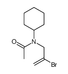 N-(2-bromoprop-2-enyl)-N-cyclohexylacetamide结构式