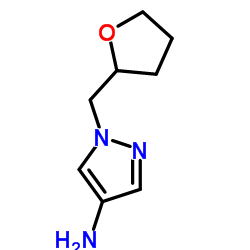 1-((tetrahydrofuran-2-yl)methyl)-1H-pyrazol-4-amine Structure