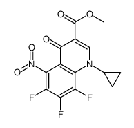1-环丙基-5-硝基-6,7,8-三氟-1,4-二氢-4-氧代-3-喹啉羧酸乙酯结构式