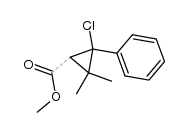 methyl 2-chloro-3,3-dimethyl-2-phenylcyclopropanecarboxylate Structure